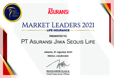 thumbnail for Sequis Received Market Leaders 2021 Award Life Insurance Category from Media Asuransi Magazine