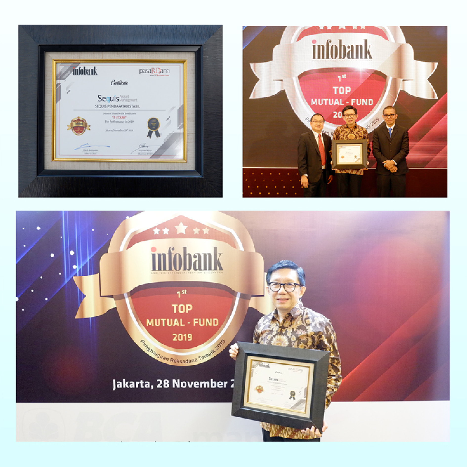 thumbnail for Sequis Asset Management Received 5-Stars Predicate for Mutual Fund Products from Infobank Magazine