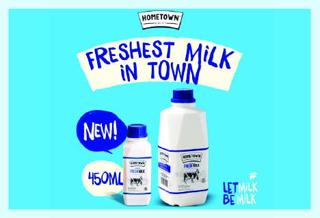 thumbnail for Hometown Milk now available in 450 ml