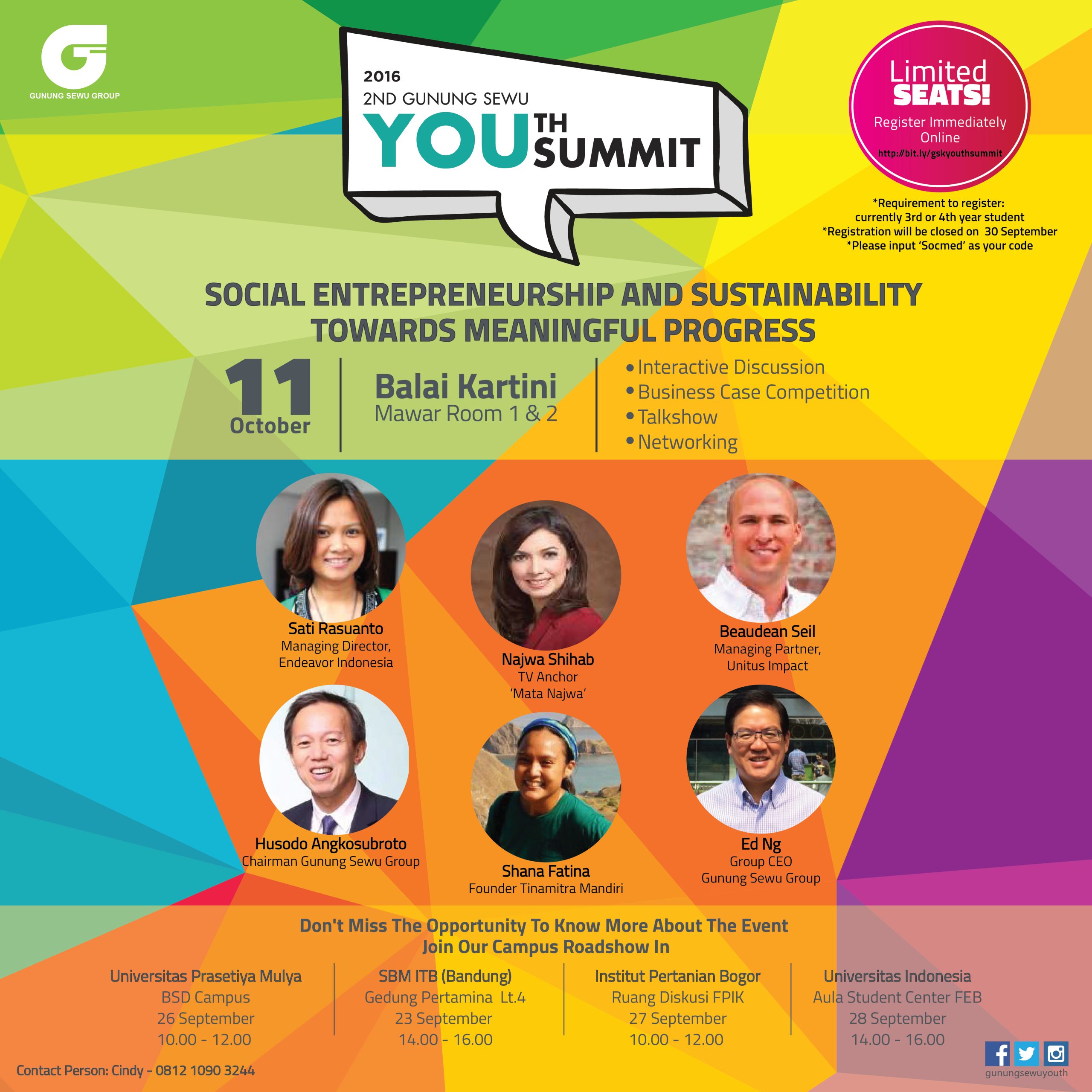 thumbnail for It’s Back! Announcing the Gunung Sewu 2nd Youth Summit: Social Entrepreneurship & Sustainability towards Meaningful Progress